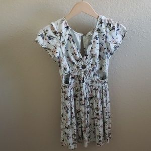 AE Aloha Cutout Skater Dress